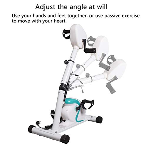 LUNEZY Pedal Trainer Electronic Physical Therapy Rehabilitation Stationary Fitness Bike,Arm and Leg Exerciser Machine for Handicap Disabled Strok