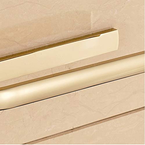 SMLJLQ Arrival Golden Solid Brass Bathroom Towel Bar Rack Wall Mounted Towel rack
