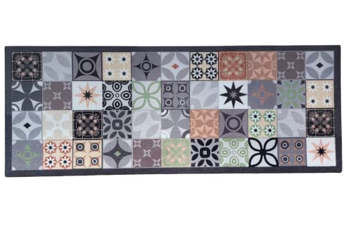 oKu-Tex Doormat, Polyamide, Grau, Anthrazit, 45 x 75 x 0,6 cm