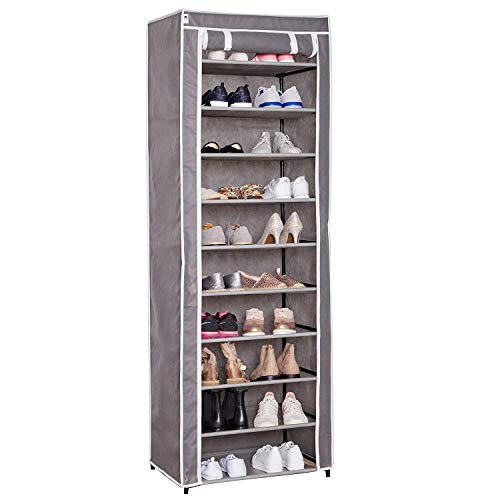 STORE.IT Shoe Cabinet, Vlies/Uni Grau, 175x60x40cm