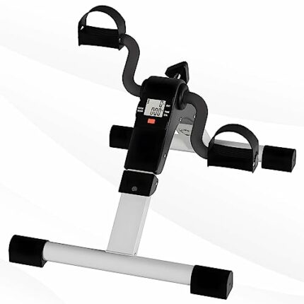 Simuse Under Desk Mini Elliptical Portable Desk Cycle Compact Under Desk Cardio Machine Portable Under Desk Exercise Machine for Home & Office