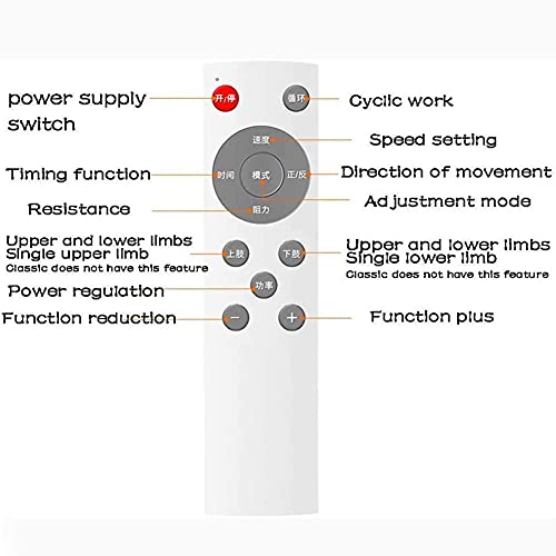 LUNEZY Bedridden Rehabilitation Pedal Exerciser Portable Mini Exercise Bike Hand Foot Pedal Trainer Elderly Bicycle Exerciser Suitable for Home B