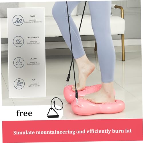 Mini Stepper Fitness Stair Stepper Multi-Function Balance Stepper Massage Dots Inflatable Balance Trainer for Home Gym