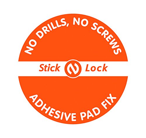 Croydex QM281141 Rust Free Stick 'N' Lock Plus Toilet Roll Holder, Stainless_Steel, Silver