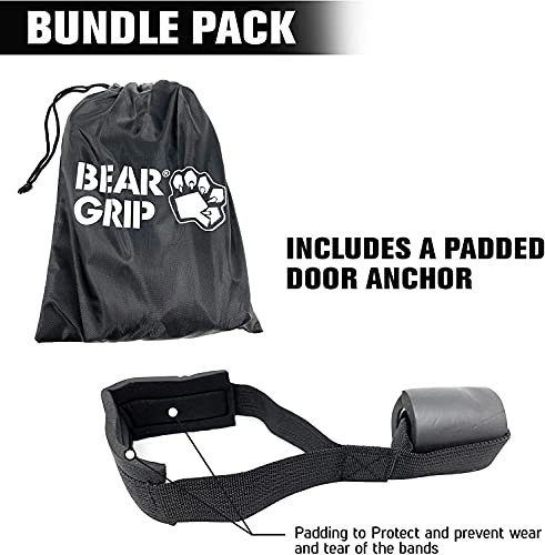 BEAR GRIP - Pull Up Assist Bands | Heavy Duty Resistance Bands for Assisted Pull Ups, Yoga, Stretch Mobility, Crossfit, Strength Training for Men