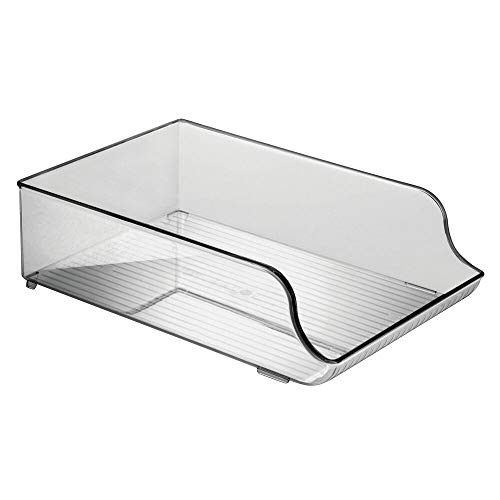 mDesign Plastic Bottle Rack - Bottle Holder - Wine Bottle Holder - Wine Bottle Storage - Water Bottles and Other Drinks - for Worktop or Kitchen