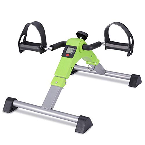 ALREMO HUANGXING - Foldable Mini Pedal Exerciser Bike, Leg Exerciser Stroke Hemiplegia Rehabilitation Fitness Workout Equipment Pedal, Ideal for