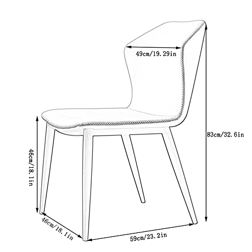 Kitchen Dining Room Furniture Chairs Dining Chairs Set Of 4 Modern Microfiber Leather Kitchen Living Room Chairs,Side Chair with Faux Antique Cop