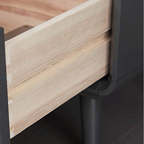 N/A All solid wood bedside table bedroom Nordic home wood simple bedside storage cabinet white