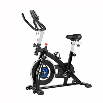NXYJD Exercise Bike with Accessories and Tools Adjustable Belt Drive Sport Exercise Bike with Digital Monitor