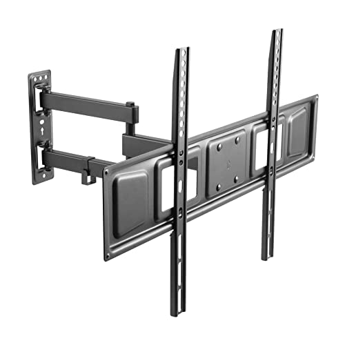 ProperAV Heavy Duty Swing Arm TV Wall Bracket 37" 40" 42" 43" 46" 50" 55" 60" 65" 70" VESA Max 600X400 Black