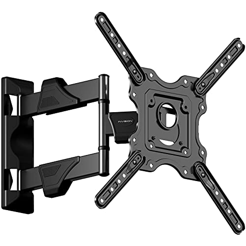 Invision TV Wall Bracket Mount for 22 24 28 32 34 40 43 50 Inch TV & Monitors VESA 100x100 to 400x400 Ultra Slim Tilt Swivel and Extends for 4K L