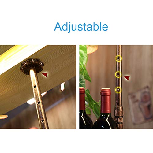 KEppd Wall Mounted Wine Rack,Hanging Bar Glass Rack,Hanging Bottle Holder,Storage Store Red, White, Champagne, Home & Kitchen Décor Storage Holde