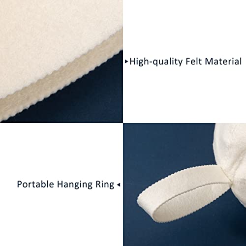Sauna Cap Felt Sauna Hat White Shower Cap for Women Men Head Protection
