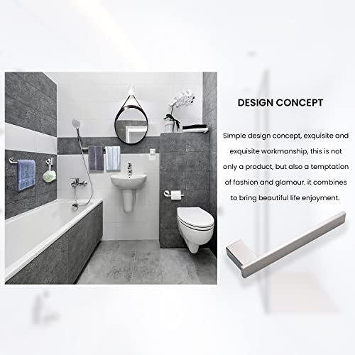 EXCELLING UK Elegant Functional Towel Holder, Sleek Bathroom Accessory - Bath Towel Rail Wall Mounted - Easily Installed & Keeps Towels Organized