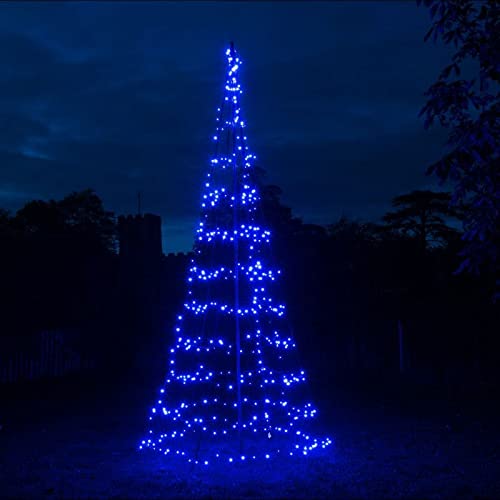 Noma Starry Nights Spectrum 4m Outdoor Pole Christmas Tree : 450 Colour Changing LEDs : App Control : 6121019