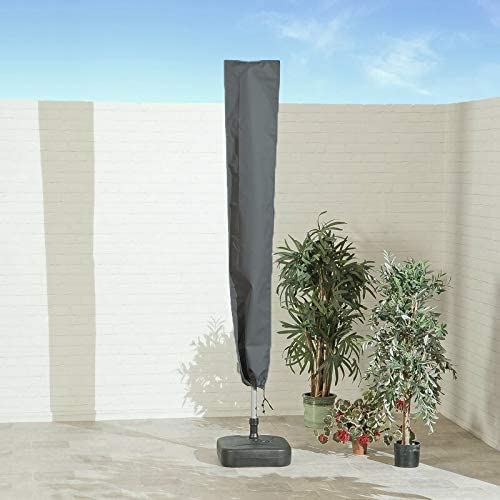RICHIE Garden Parasol Cover Patio Umbrella Covers for Parasol Fits 2 to 3m Diameter Parasols 153x30x30cm Waterproof Tear Resistant 600D Oxford PV
