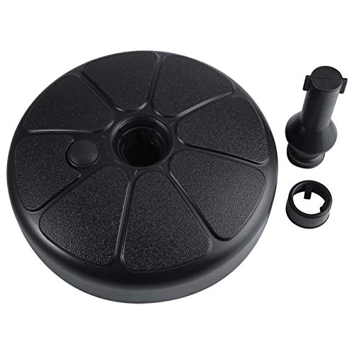 Parasol Umbrella Base Stand, Plastic Round Parasol Base for Garden Patio Umbrella Holder Sand & Water Fillable Weights Beach Outdoor Yard