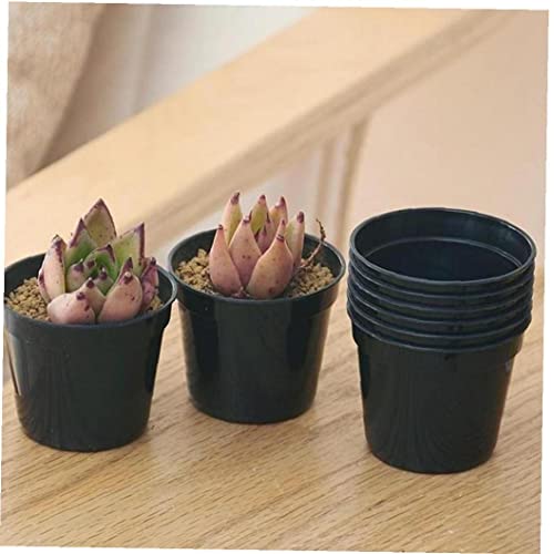 Luxylei Round Flower Pots 10pcs Seedling Containers Watering Planters for Plants Succulents Nursery Planter Home Decor