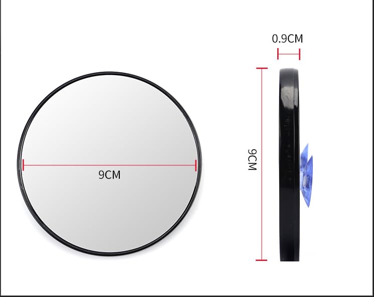 LOWIXI Magnifying Mirror, 10X Hand Mirror with Handle for Travel Magnifying Mirror, 10X Hand Held Mirror for Eyes Makeup 3.2IN