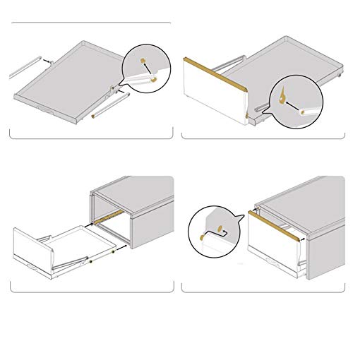 SDFGH Shoes Rack Plastic Foldable Stackable Shoes Boxes Shoebox Shoe Organizer for High Heels Sports Shoes Storage Drawers