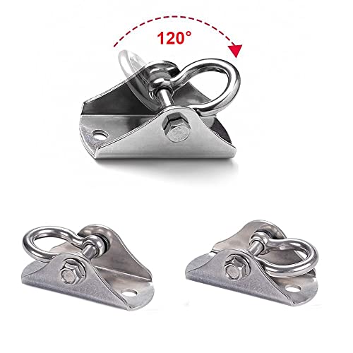 MIN-XL Heavy Duty Swing Hangers, Stainless Steel Swing Hook for Ceiling Wooden Porch, Gym Yoga Suspension Hooks, 450KG Capacity