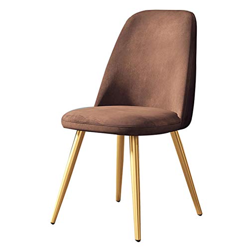 Modern Kitchen Dining Room Chairs Velvet Reception Dining Chair Soft Cushion Seat And Back Non-slip Metal Legs For Living Room Patio Office Kitch
