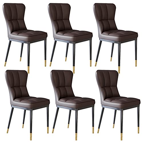 Kitchen Dining Room Furniture Chairs Modern Kitchen Dining Chairs Set Of 4,PU Leather High Back Padded Soft Seat Living Room Chairs Water Proof L