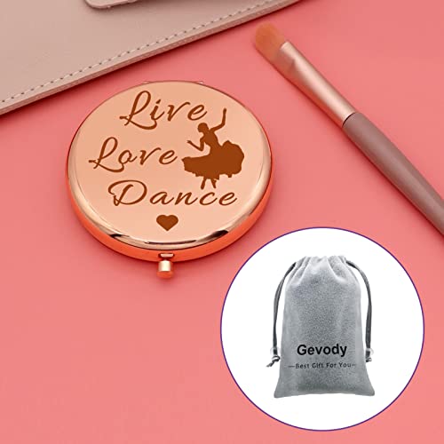 Dancer Gift For Women Compact Makeup Mirror Dance Lover Gift For Teacher Ballerina Dancer Ballet Girl Daughter Graduation Birthday Gift Compact M