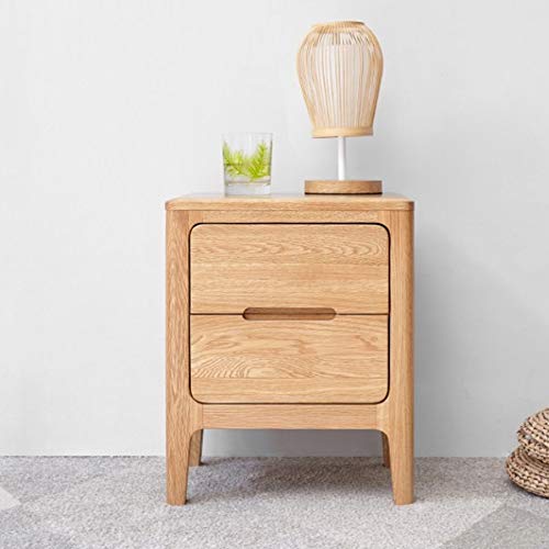 JYDQM All Solid Wood Bedside Table, Minimalist Bedroom Minimalist Storage Cabinet