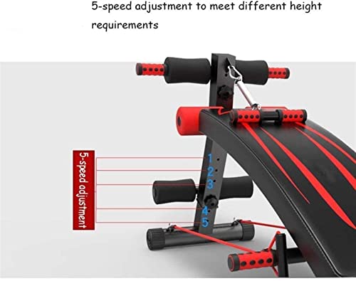 WZLYHD Push Up Bar Stands Adjustable Bench Sit Up Bench Sit-up Board Black Multi-Workout Abdominal Hyper Back Extension Bench Maximum Load 550 Lb