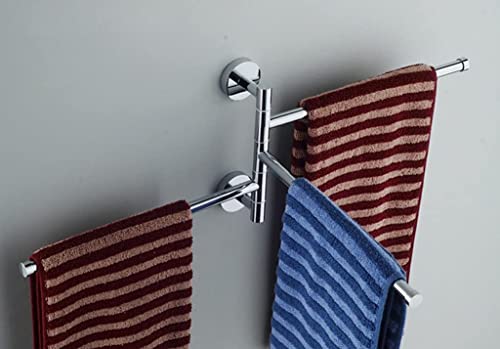 HIGOH Towel Rack Towel Rail,Swivel Wall Towel Rack Towel Bar Stainless Steel Towel Bathroom Kitchen,Bathroom Hardware