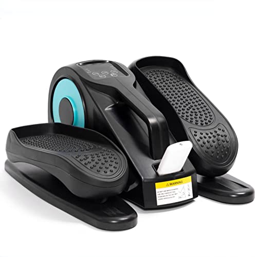 NAMVI Electric Under Desk Elliptical Trainer, 5 Adjustable Resistance Level Elliptical Trainer with Remote Control, Seated Pedal Exerciser, for H