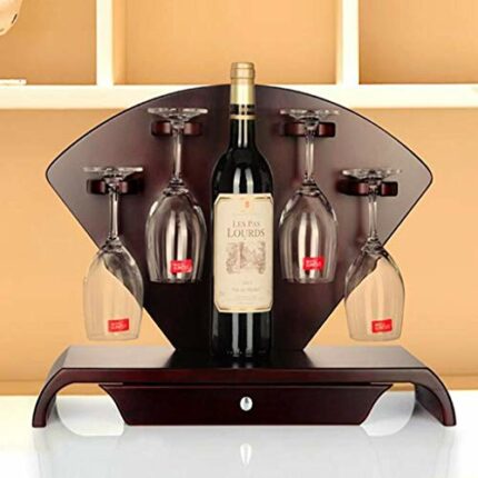 EYLINK Wine Racks,Wine Glass Rack, European Freestanding Tabletop with Storage Drawers Wine Holder for Bar Wine Cellar Basement Cabinet Pantry Ki