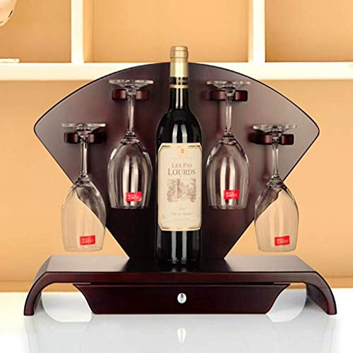 EYLINK Wine Racks,Wine Glass Rack, European Freestanding Tabletop with Storage Drawers Wine Holder for Bar Wine Cellar Basement Cabinet Pantry Ki