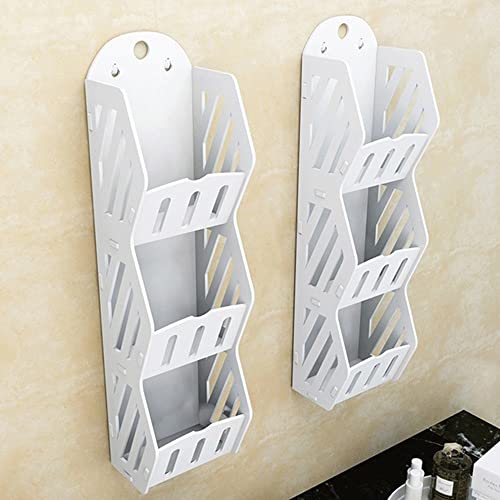 RSOCHS Wall Shelf Bathroom Wall Shelf Free Punching Waterproof Bathroom Toilet Wall Shelf Bathroom Storage Rack