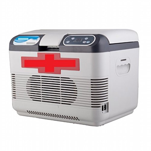 15L Dual-Cooled car refrigerator car Dual-use Mini Small Refrigerator Chinese Medicine Cold Refrigerator,Gray