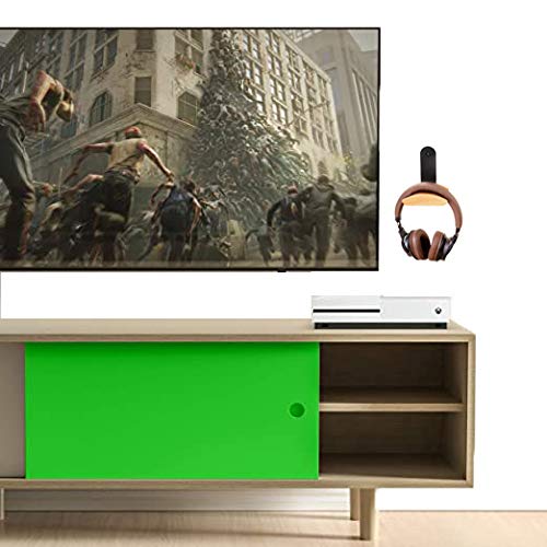 ggf Headphone Hanger Holder PC Gaming Headset Stand Hook Desk Earphone Hanger Stand wall Mount with Beech Headrest for Over-ear Headphones(Beech-