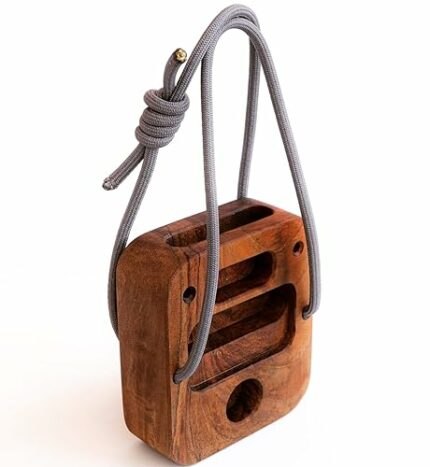 masilas Portable Hangboard for Rock Climbing Holds Fingerboard Trainer for Hand Grip Strength Pull-Up Grips Arm Pinch Grip Forearm Exerciser Trai