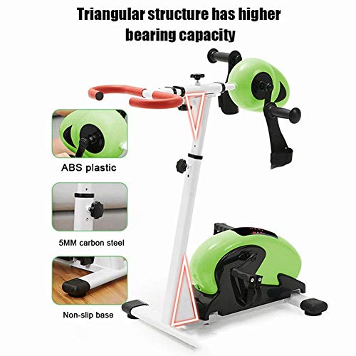 LUNEZY Electric Pedal Exerciser Bike Rehabilitation Machine, Arm and Leg Pedal Exercise Bike, Adjustable Fitness Rehab Equipment, for Seniors Gym