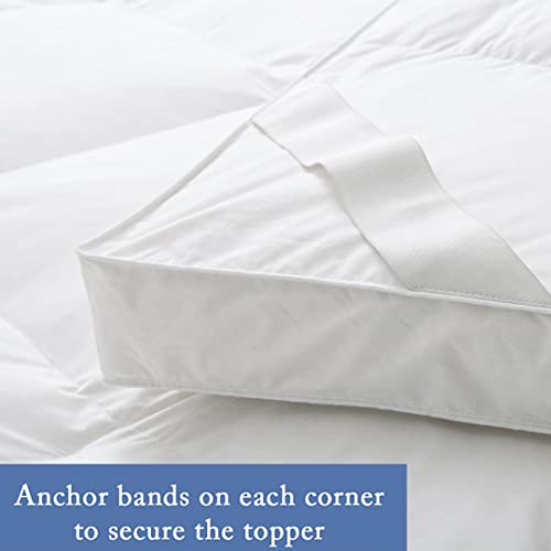 OpulentDreams Mattress Topper with 400-Gsm Filling - 30 CM Extra Deep - Soft and Extra Thick (Double)