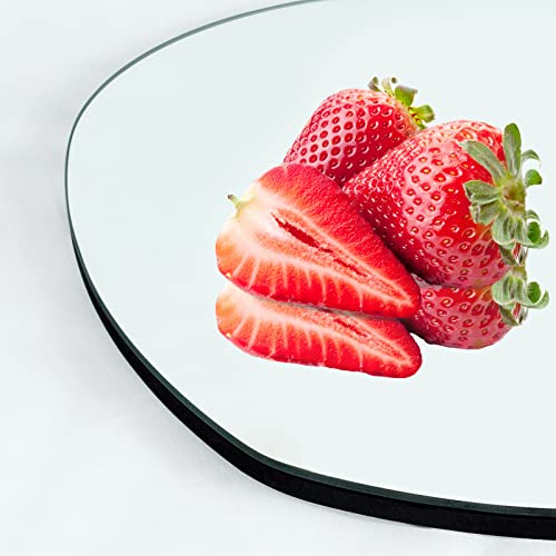 QDSSDECO Asymmetrical Wall Mounted Mirror, Irregular Wall Mirror, Decorative Shaped for Living Room, Bedroom, Entryway, 19.7"x33.5"