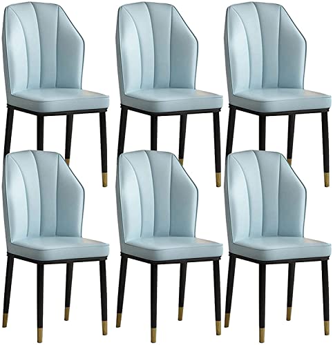 dining chair Office Reception Chairs Business Dining Chairs Set Kitchen Dining Chairs Set of 6 Modern High Back Soft Seat Kitchen Living Room Cha