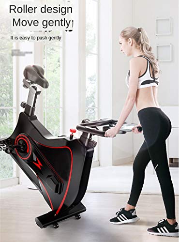 N/A Household Fitness Bike Spinning Fitness Equipment Indoor Bicycle Sports qi Bicycle (Color : Black)