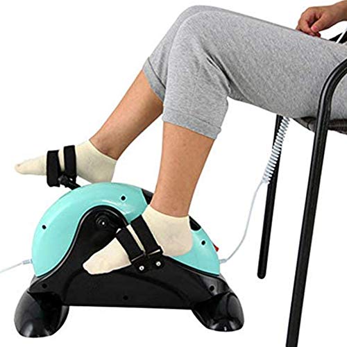 LUNEZY Electric Rehab Pedal Exerciser,Physical Therapy and Rehab Bike Pedal Motorized Trainer for Handicap, Disabled and Stroke Survivor (Blue 47
