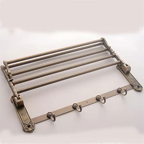 HIGOH Towel Racks,Bathroom Towel Rack Wall Mounted Towel Holder,Kitchen and Bathroom Hardware Accessories,Stainless Steel Towel Rack,Antique Fold