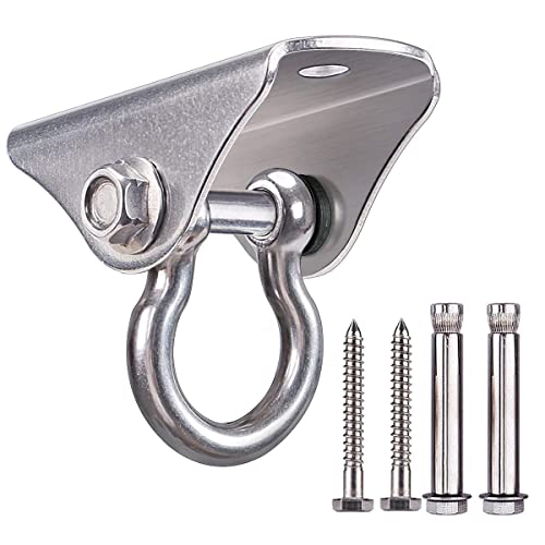 MIN-XL Heavy Duty Swing Hangers, Stainless Steel Swing Hook for Ceiling Wooden Porch, Gym Yoga Suspension Hooks, 450KG Capacity