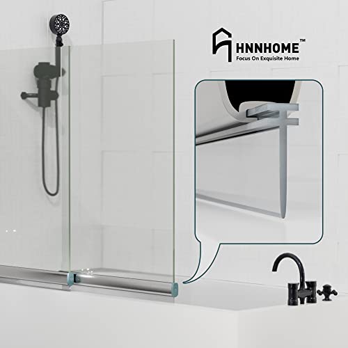 HNNHOME T Profile Channel Shower Screen Seal Strip for Folding Straight Glass 2.2 Meter