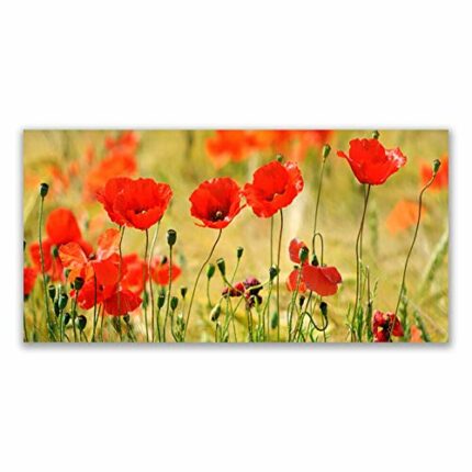 Tulup Splashback - 140x70cm Backsplash Cooker Hob Wall Splashback - Kitchen Wall Panels - Heat Resistant - Toughened/Tempered Safety Real Glass -