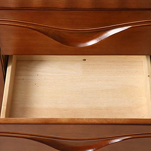 JYDQM Double Drawer Design Locker Solid Wood Bedside Table Nordic, Simple and Bedroom Bedside Table